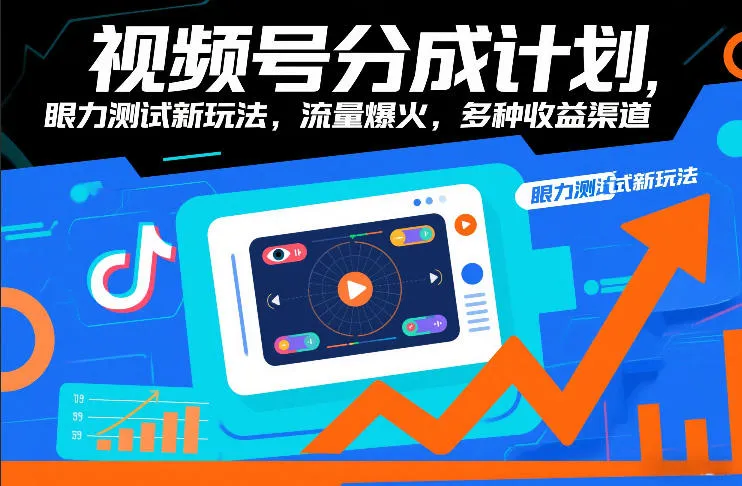 视频号分成计划揭秘：眼力测试新玩法，流量激增，多渠道收益-网赚项目资源库