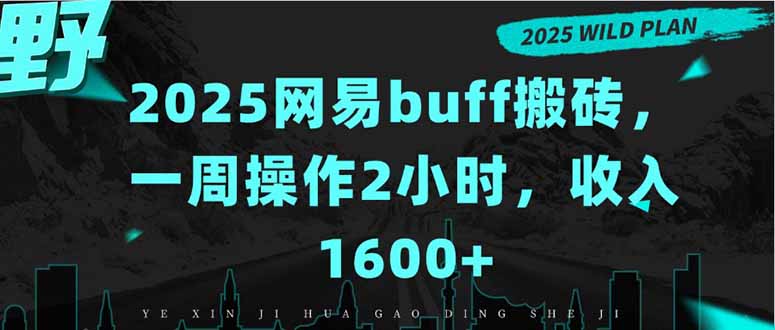2025年网易buff搬砖攻略：一周操作2小时，收入1600+-网赚项目资源库