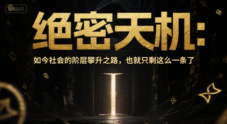 揭秘社会阶层上升:唯一途径揭晓-网赚项目资源库