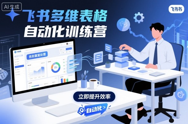 飞书多维表格自动化训练营：手把手教你告别重复处理，开启高效办公新模式-网赚项目资源库