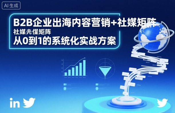 B2B企业出海内容营销与社媒矩阵实战方案：从0到1的系统化策略-网赚项目资源库