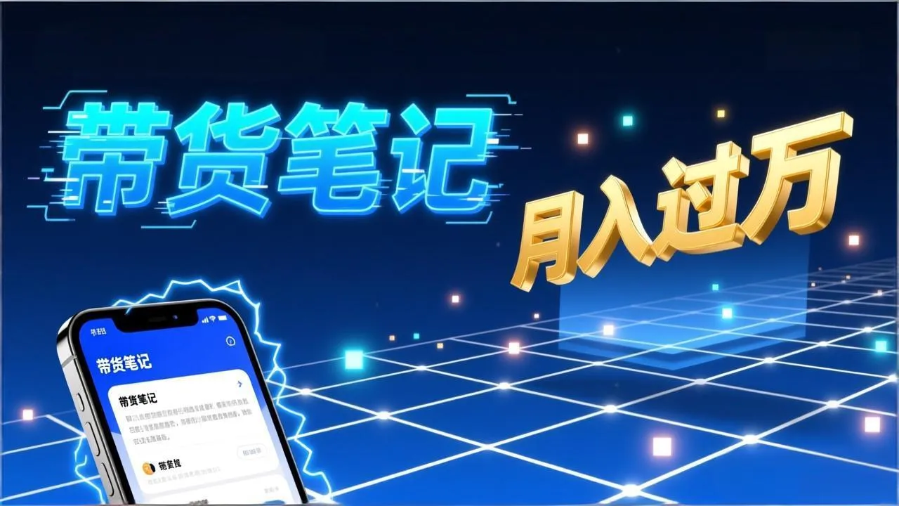 小红书爆款笔记带货攻略：揭秘封面、标题、正文全要素，教你月入过万-网赚项目资源库