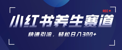 AI助力可画生成小红书养生作品，新手快速起号，矩阵操作日入3张+-网赚项目资源库