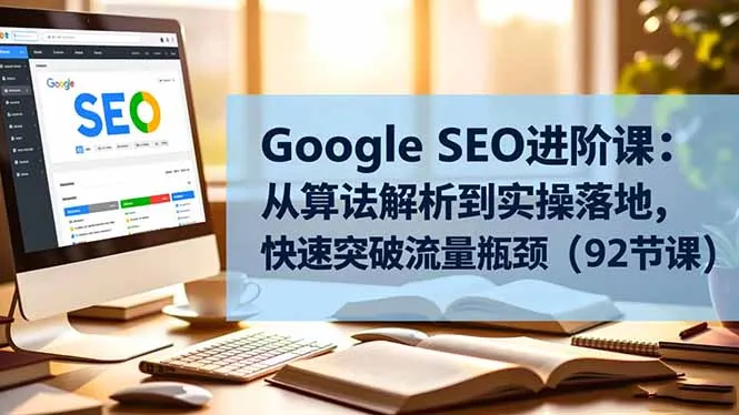 Google SEO进阶课程：算法解析到实操落地，突破流量瓶颈（92节课）-网赚项目资源库