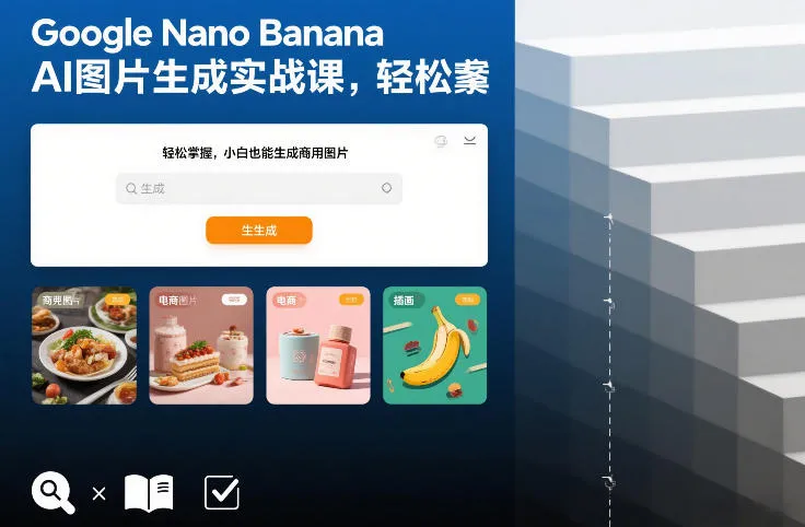 Google Nano Banana AI图片生成实战课：小白也能轻松掌握，商用图片轻松生成-网赚项目资源库