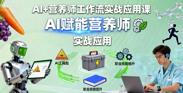 AI与营养师工作流实战应用课程：AI赋能营养师-网赚项目资源库