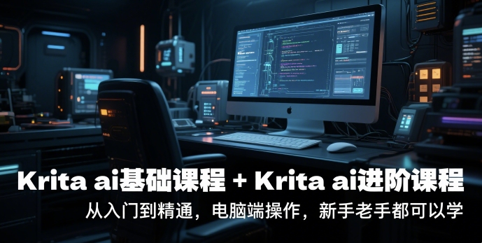Krita AI基础与进阶课程：从入门到精通，电脑端操作指南，适合新手老手-网赚项目资源库