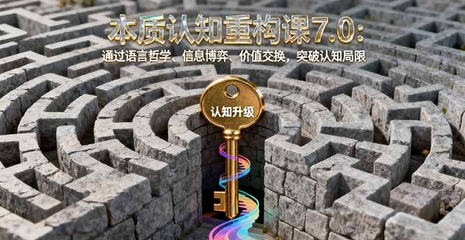 a1bb5f296c0e3712705cb02dde33bfd5.jpeg 本质认知重构课7.0:通过语言哲学、信息博弈、价值交换,突破认知局限