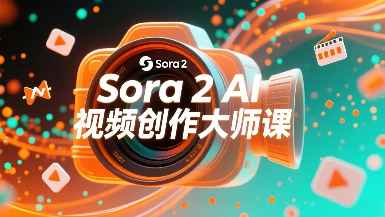 Sora 2教程：AI视频大师班创作全流程，百万播放内容轻松产出-网赚项目资源库