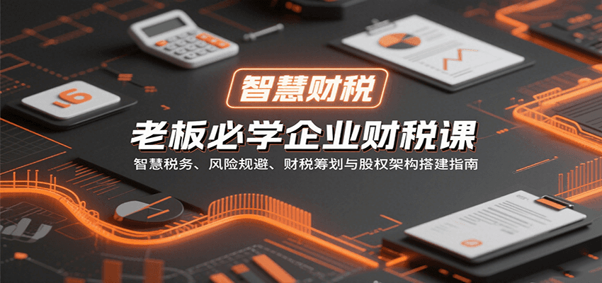 老板必学：企业财税智慧课，税务规避、筹划与股权架构指南-网赚项目资源库