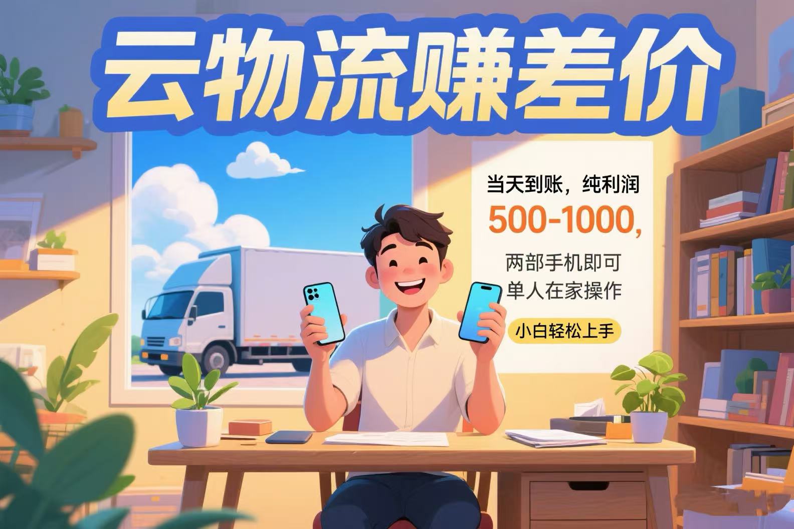 云物流赚差价：单人操作，手机即可实现当天到账500-1000纯利润-网赚项目资源库