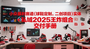 2025年小众暴利赛道：球鞋定制与二创项目私域+实体交付手册-网赚项目资源库