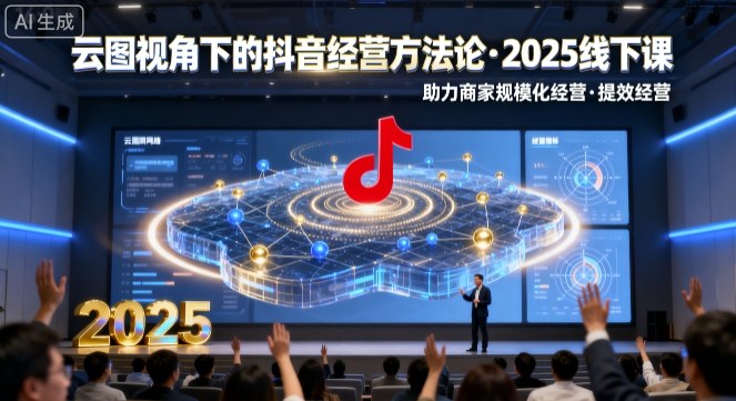 抖音经营秘籍:2025线下课程,云图视角下提升商家规模化与效率-网赚项目资源库