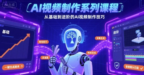 AI视频制作技巧全解析：基础到进阶课程-网赚项目资源库