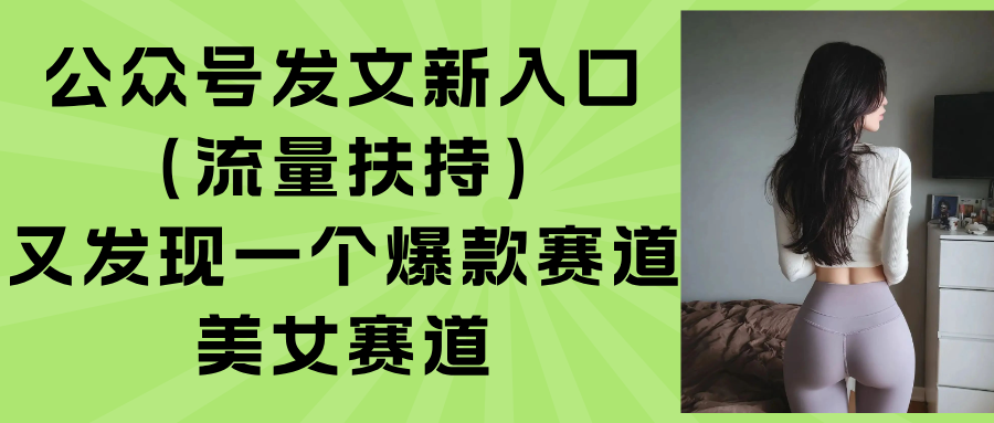 '公众号发文新入口:流量扶持政策详解'-网赚项目资源库
