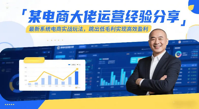 电商大佬分享最新系统运营技巧，实现高效盈利-网赚项目资源库