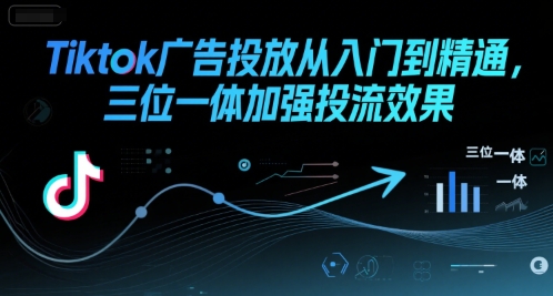 Tiktok广告投放指南：从入门到精通，三位一体提升效果-网赚项目资源库