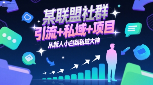 社群引流与私域运营：从新手到大神的进阶之路-网赚项目资源库