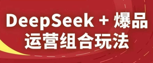 2025淘系精品课：DeepSeek+爆品运营组合玩法-网赚项目资源库