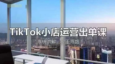 TikTok小店运营全流程课程：开店选品、出单技巧、发货回款全解析-网赚项目资源库