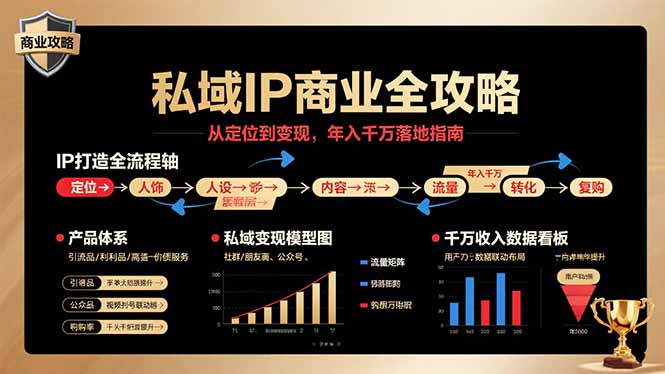 私域IP商业全攻略：从定位到变现，年入千万的落地指南-网赚项目资源库
