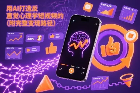 AI打造“反直觉”心理学短视频:揭秘流量密码与变现路径-网赚项目资源库
