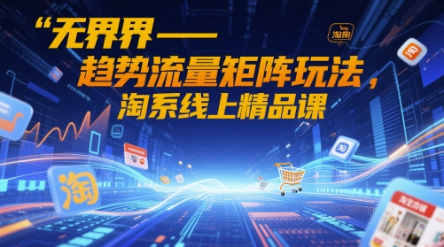 淘系精品课：无界趋势流量矩阵玩法-网赚项目资源库