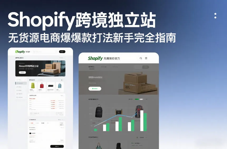 Shopify跨境独立站无货源电商爆款策略新手指南-网赚项目资源库