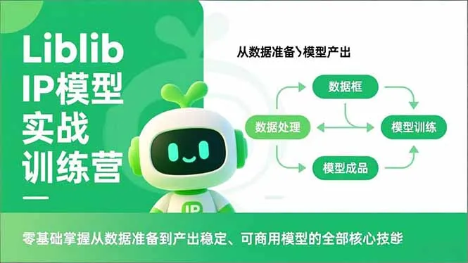 零基础掌握Liblib IP模型实战训练营，从数据准备到产出稳定、可商用模型的全部核心技能-网赚项目资源库