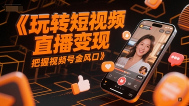 短视频直播变现指南：掌握视频号盈利机会-网赚项目资源库