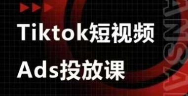 TikTok短视频广告投放课程：Ads视频投放课-网赚项目资源库