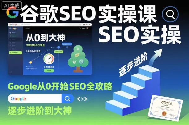 谷歌SEO实操课程：从基础到大神的Google SEO进阶指南-网赚项目资源库