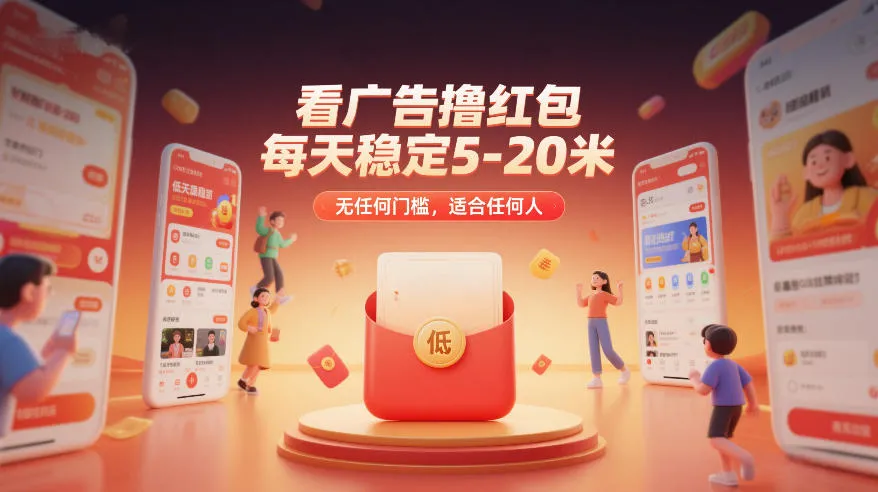 每天轻松赚取5-20元红包，无需门槛，人人可参与-网赚项目资源库