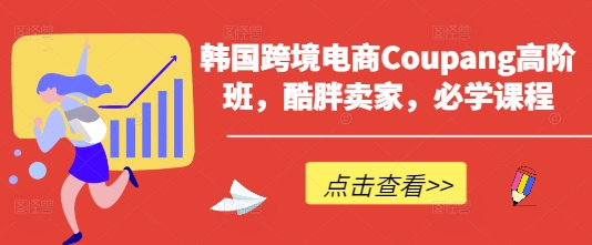 Coupang高阶班：韩国跨境电商进阶课程，助力酷胖卖家成长-网赚项目资源库