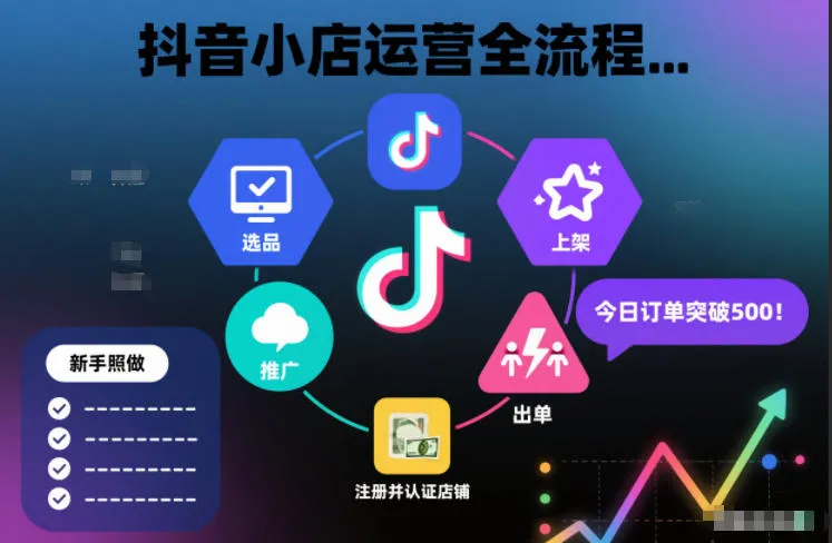 抖音小店运营全流程：新手快速起店指南-网赚项目资源库