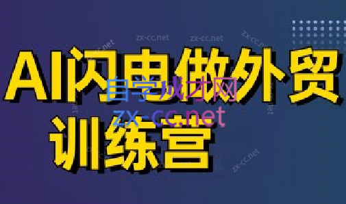 大卫·AI闪电外贸训练营(更新至7月)-网赚项目资源库