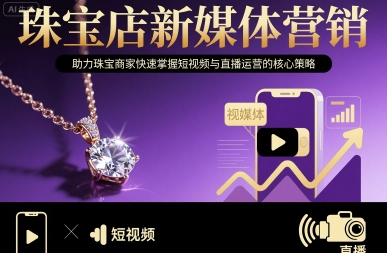珠宝店新媒体营销：短视频与直播运营核心策略，助力商家快速成长-网赚项目资源库