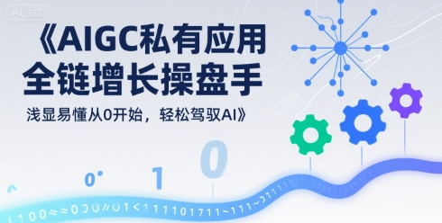AIGC私有化应用增长操盘手教程：零基础入门，轻松掌握AI技术-网赚项目资源库
