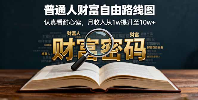 《普通人财富自由之路：月入1万到10万+的秘诀》-网赚项目资源库