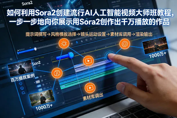 Sora2 AI视频大师班:一步步教你制作千万播放量作品-网赚项目资源库