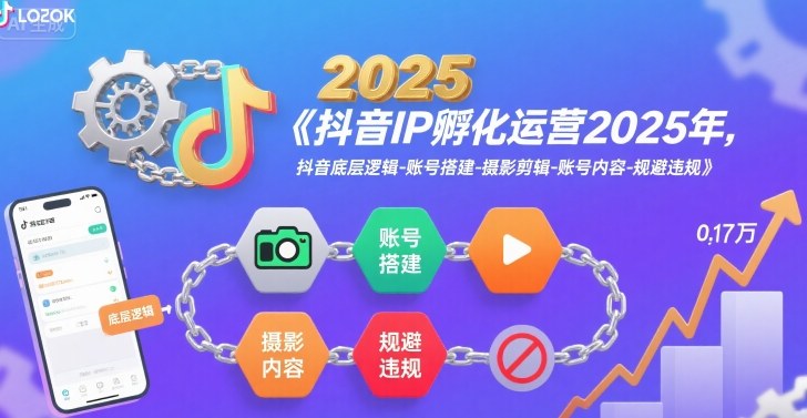 2025年抖音IP孵化运营指南：账号搭建、摄影剪辑技巧与合规规避策略-网赚项目资源库