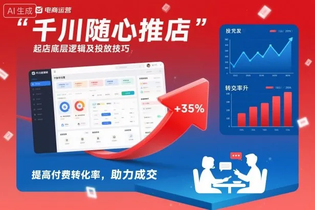 千川推广技巧：提升店铺转化率，实现高效成交-网赚项目资源库