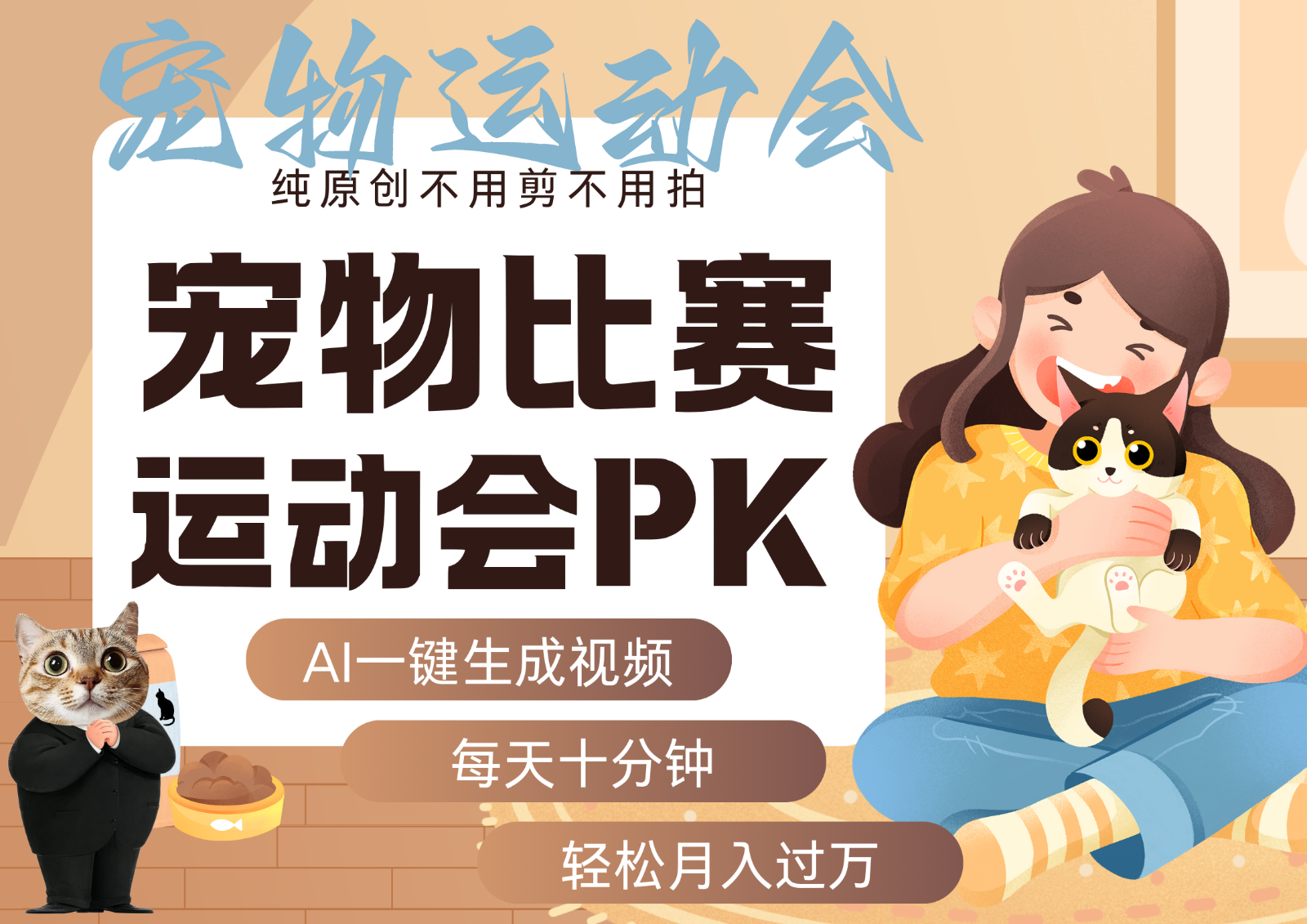 AI萌宠运动员每日十分钟：跳水、射击、篮球、足球比赛技巧与提示词文案库-网赚项目资源库