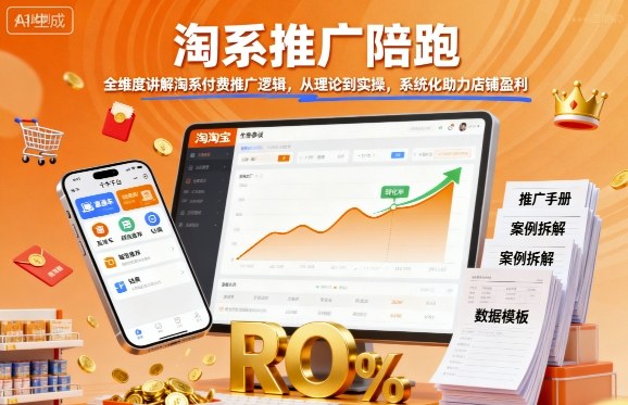 淘系付费推广全解析：理论到实操，助力店铺盈利-网赚项目资源库