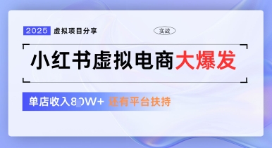 小红书虚拟电商项目：平台免费流量扶持，低门槛1拖3玩法-网赚项目资源库