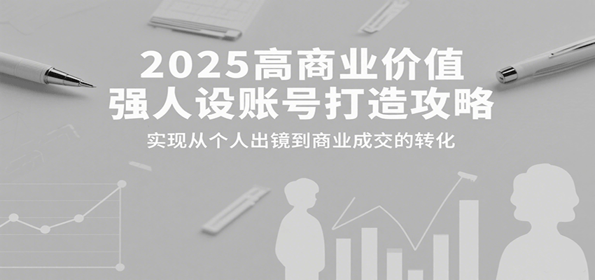 2025年高商业价值个人品牌打造攻略：从出镜到成交的转化-网赚项目资源库