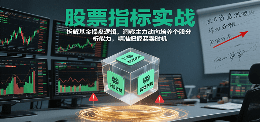 股票指标实战指南：基金操盘逻辑解析，主力动向洞察与个股分析技巧，把握买卖时机更新-网赚项目资源库