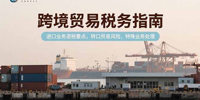 跨境贸易税务全指南：进口退税要点、转口风险及特殊业务处理-网赚项目资源库