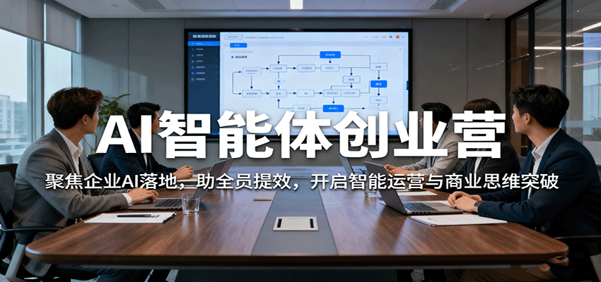 AI智能体创业营：助力企业AI落地，提升全员效率，开启智能运营与商业思维突破-网赚项目资源库