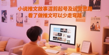 小说推文故事混剪起号及运营策略，避免走弯路的高效方法-网赚项目资源库